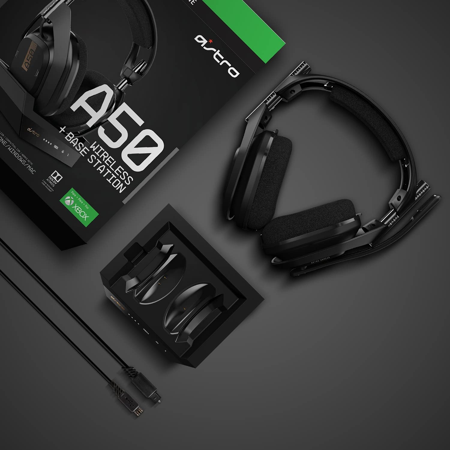image:imageLogitech G Astro A50 Wireless Headset Base Station Gen 4 BlackGold Compatible with Xbox Series XS Xbox One PC MacXbox Series XS Xbox One PC