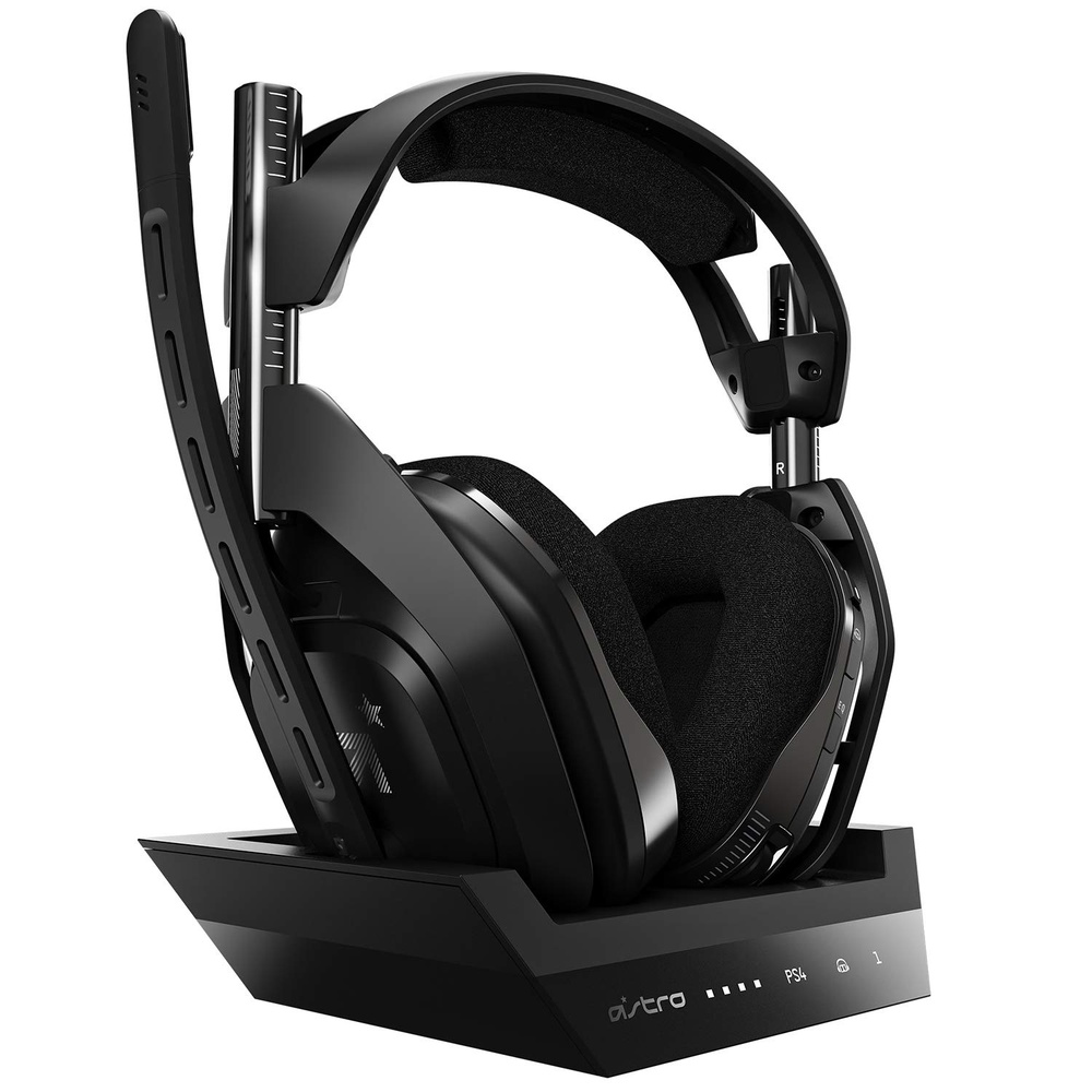 image:imageLogitech G Astro A50 Wireless Headset Base Station Gen 4 BlackGold Compatible with Xbox Series XS Xbox One PC MacPlayStation 5 PlayStation 4 PC